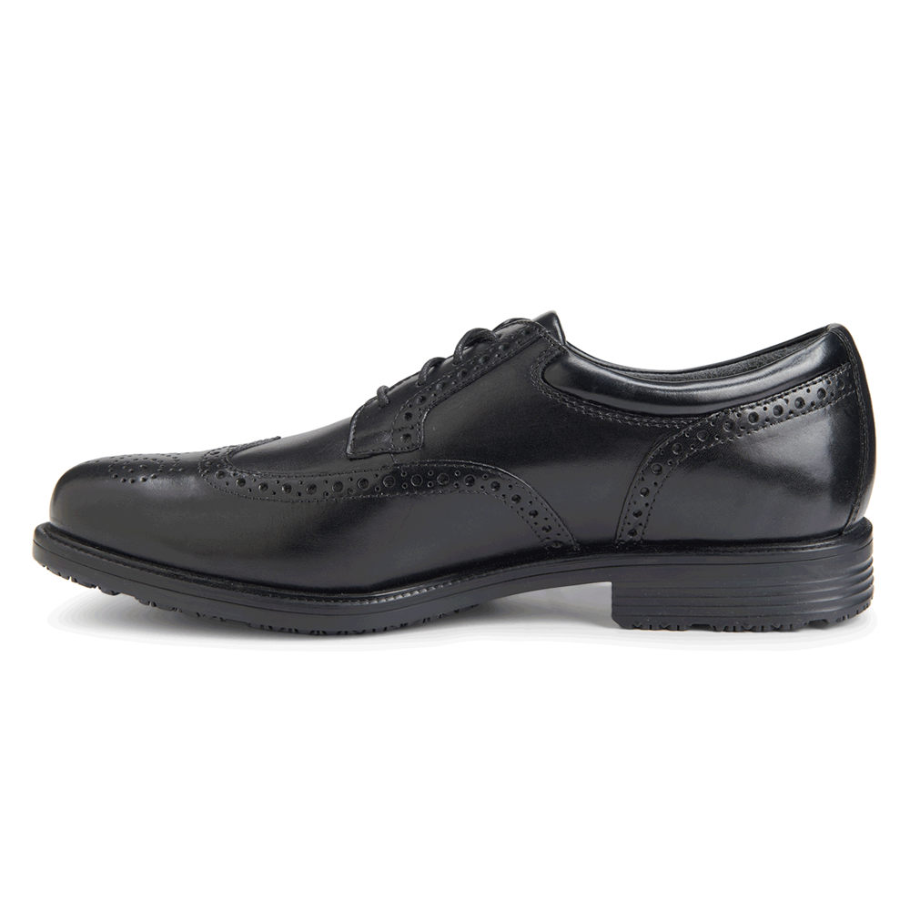 Zapatos De Vestir Rockport Hombre Mexico - Lead The Pack Waterproof Wingtip Negros - AFLYC2758